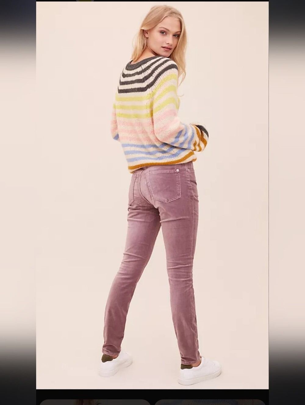 Anthropologie Pilcro High-Rise Skinny Pants in Dusty Purple Size 27